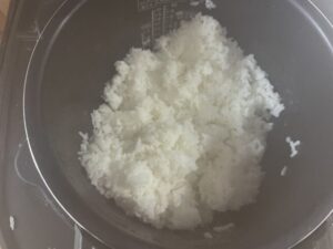 低糖質米モードで炊いたご飯 
