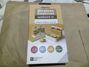 cheero nyanboard Wireless Earphonesパッケージ